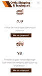 Mobile Screenshot of orkla-shipping.no